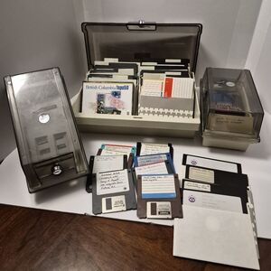 80s 90s Floppy Disc Mini Discs Display Storage Case Cases Vtg Computer Decor PC